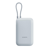 Xiaomi Power Bank, integruotas laidas, 10000 mAh, mėlyna - Išorinė baterija