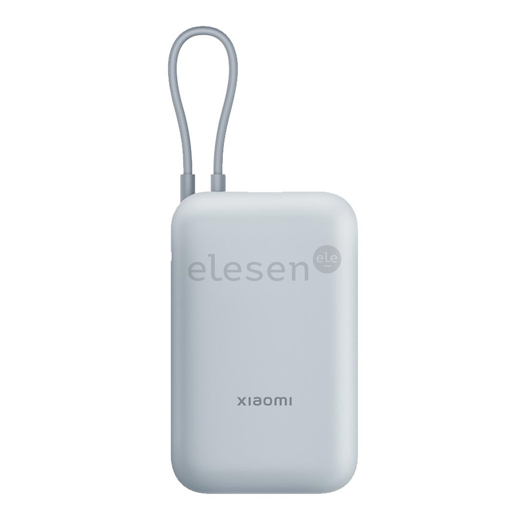 Xiaomi Power Bank, integrated cable, 10000 mAh, ice blue - Power bank