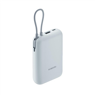 Xiaomi Power Bank, integrated cable, 10000 mAh, ice blue - Power bank