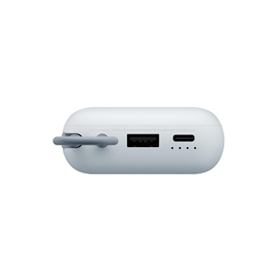 Xiaomi Power Bank, integruotas laidas, 10000 mAh, mėlyna - Išorinė baterija