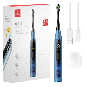 Oclean X10, mėlynas - Elektrinis dantų šepetėlis PR000125298