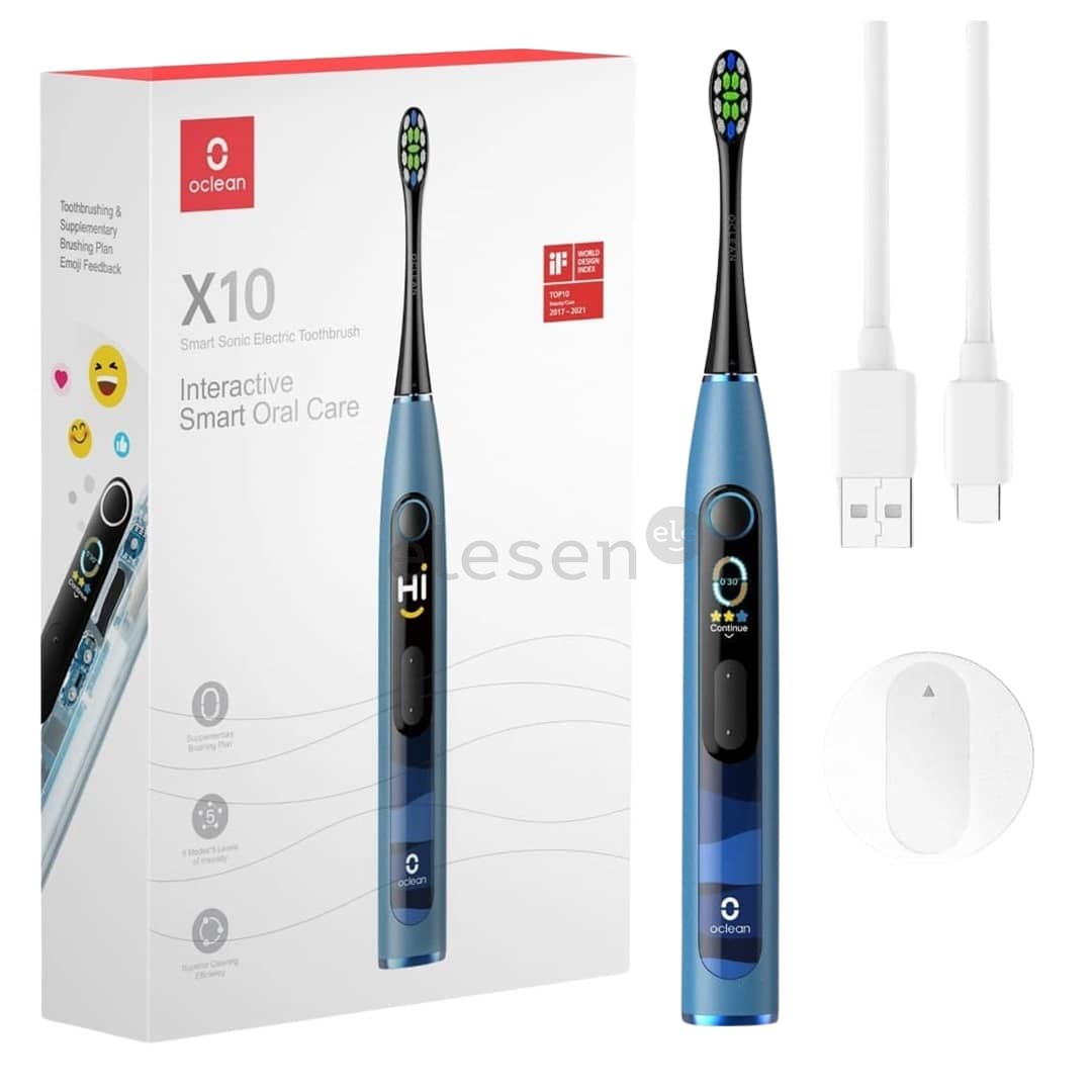 Oclean X10, mėlynas - Elektrinis dantų šepetėlis