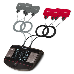 Beurer 4-in-1, šildymo funkcija, juodas – Elektroninis raumenų stimuliatorius TENS/EMS