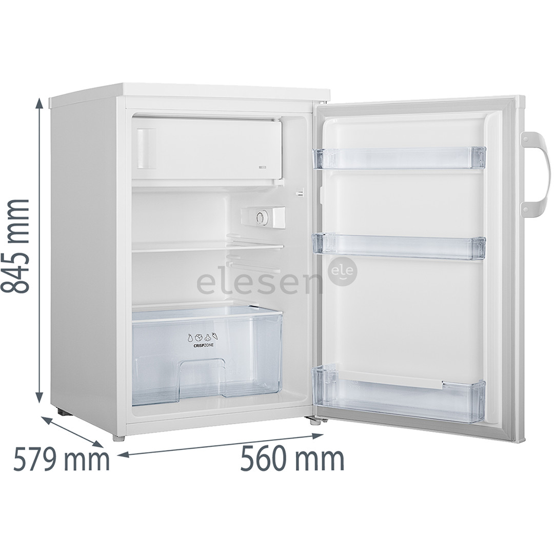 Gorenje, 120 L, aukštis 85 cm, baltas - Šaldytuvas