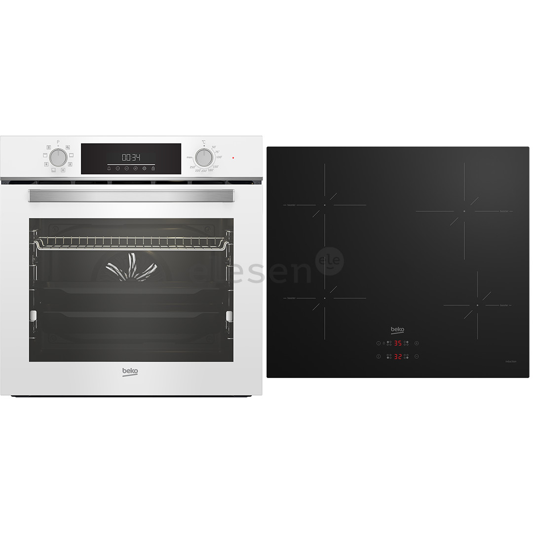 Beko, Beyond, 72 L, black - Built-in oven + induction hob