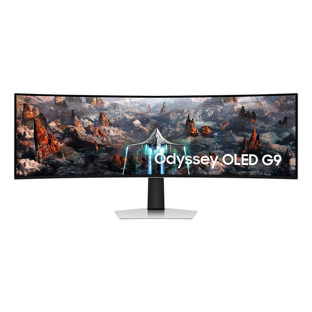 Samsung Odyssey OLED G9 G93SC, 49'', Dual QHD, OLED, 240 Гц, изогнутый, серебристый - Монитор Товар - LS49CG934SUXEN