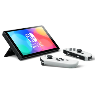 Nintendo Switch OLED + Super Mario Bros. Wonder + NSO 12M, baltas - Žaidimų konsolės rinkinys