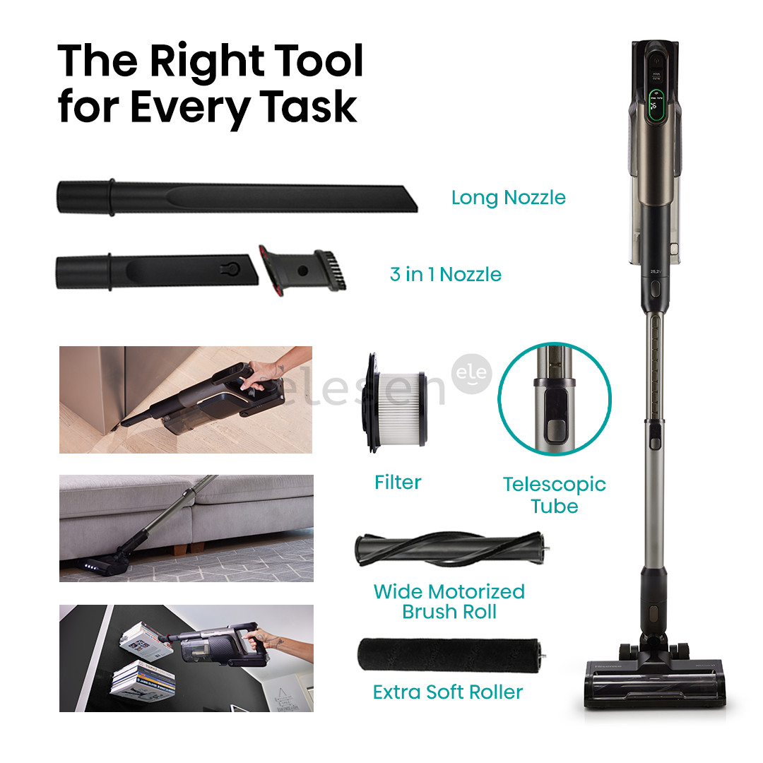 Hisense Hi Move VI, 330 W, pilkas - Belaidis dulkių siurblys