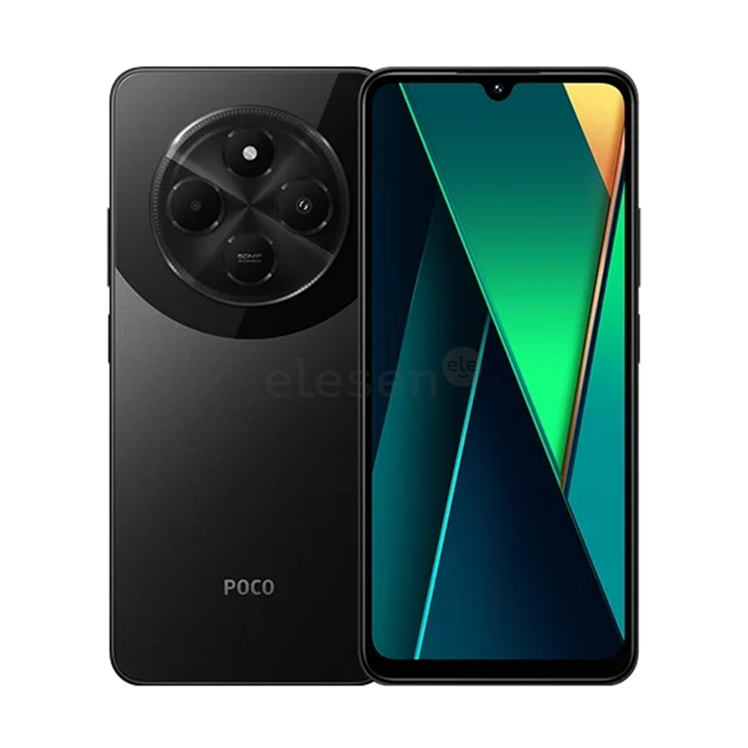 POCO C75, 6,88'', 6 GB, 128 GB, juodas – Išmanusis telefonas