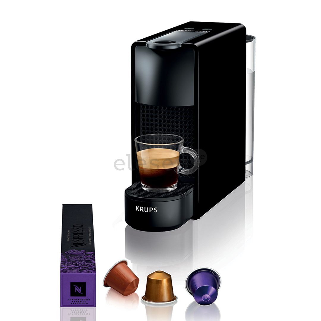 Krups Nespresso Essenza Mini, juodas - Kapsulinis kavos aparatas