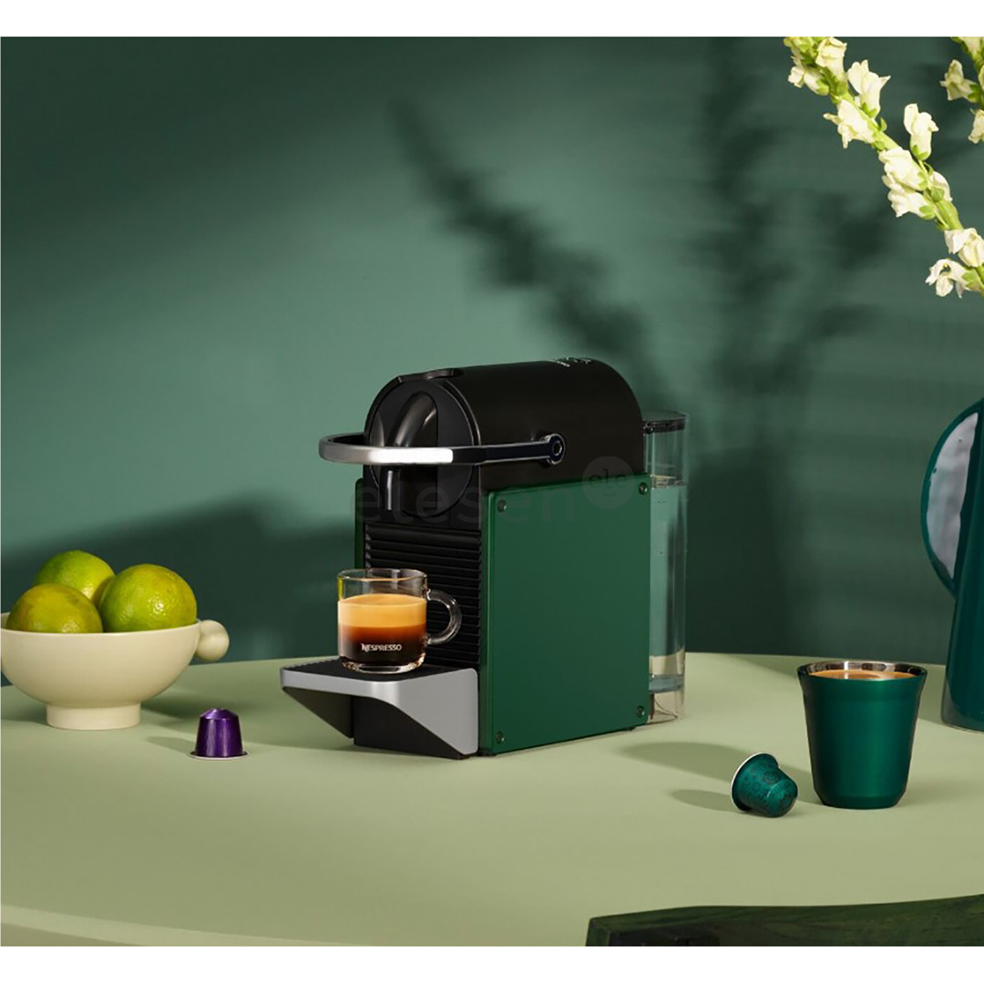 Krups Nespresso Pixie Redesign, tamsiai žalias - Kapsulinis kavos aparatas