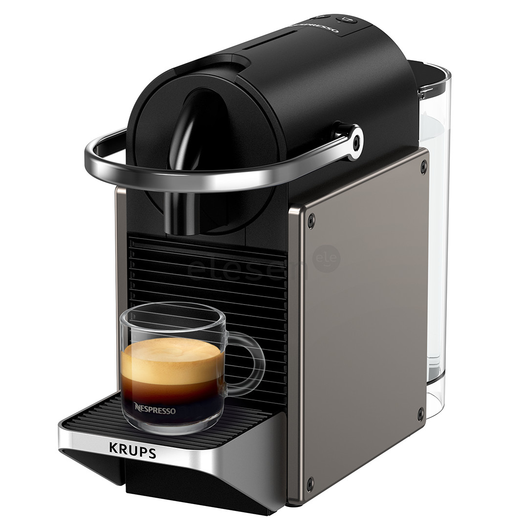 Krups Nespresso Pixie Redesign, titan - Capsule coffee machine
