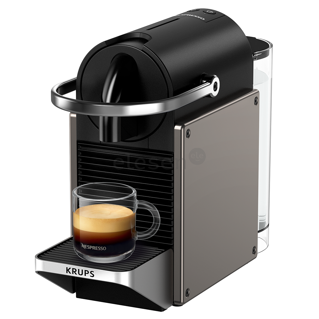 Krups Nespresso Pixie Redesign, титановый - Капсульная кофеварка