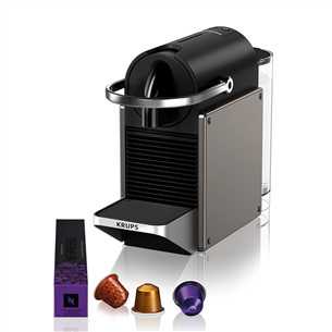 Krups Nespresso Pixie Redesign, titan - Capsule coffee machine