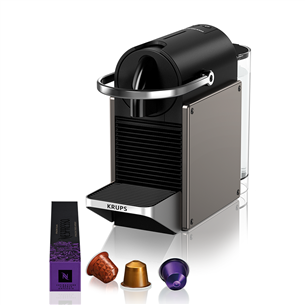 Krups Nespresso Pixie Redesign, титановый - Капсульная кофеварка