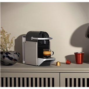 Krups Nespresso Pixie Redesign, titan - Capsule coffee machine