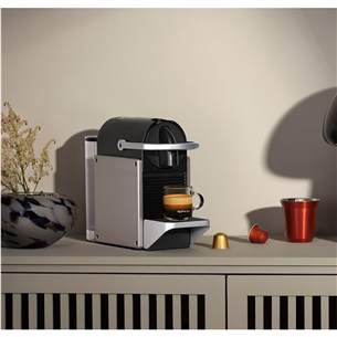 Krups Nespresso Pixie Redesign, титановый - Капсульная кофеварка