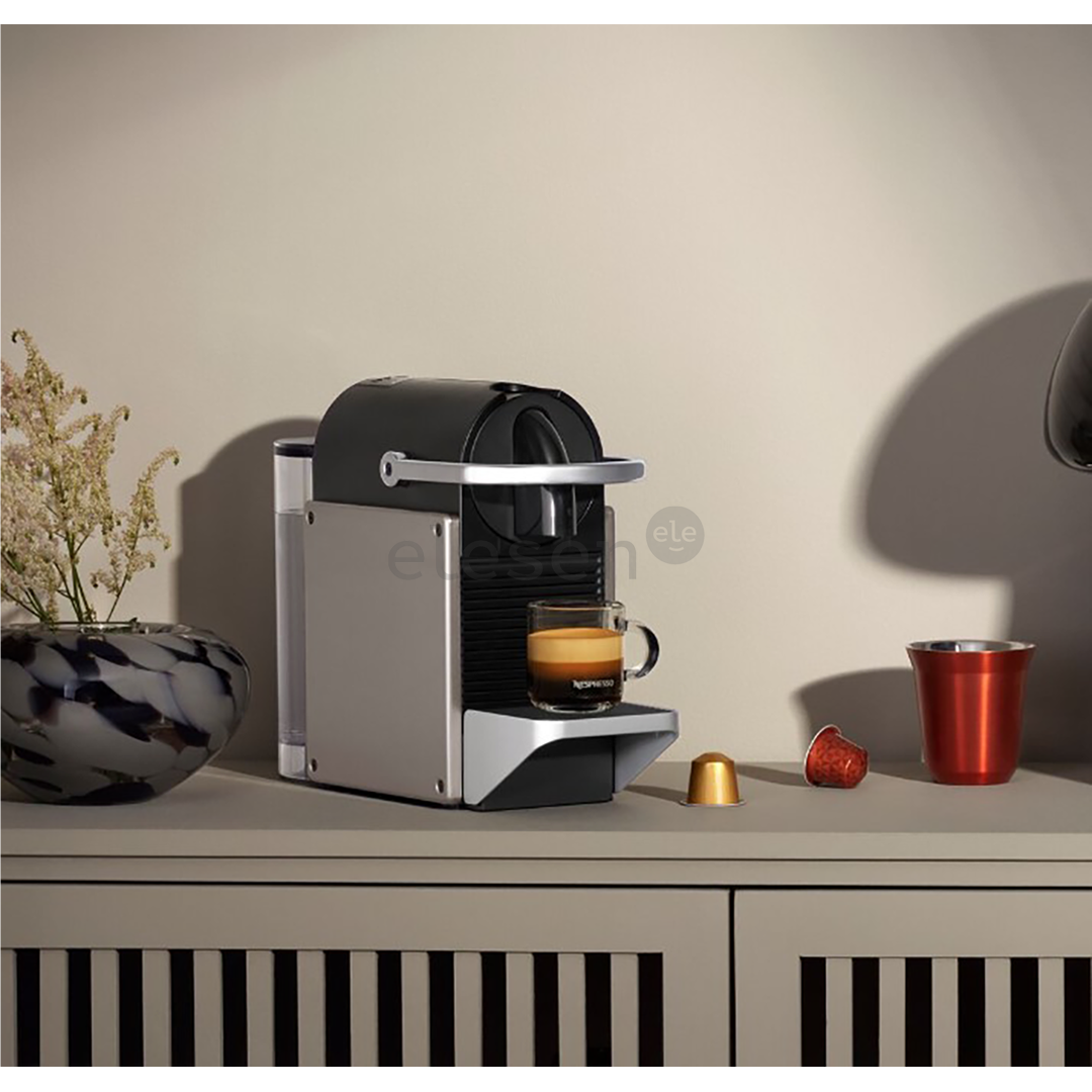 Krups Nespresso Pixie Redesign, титановый - Капсульная кофеварка