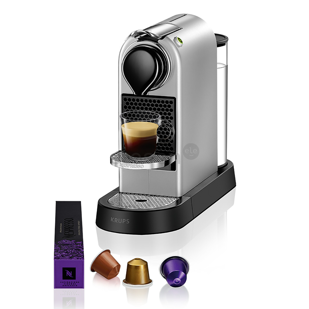 Krups Nespresso Citiz, серебристый - Капсульная кофеварка