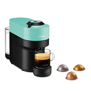 Krups Nespresso Vertuo Pop, žalsvas - Kapsulinis kavos aparatas
