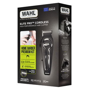 Wahl Elite Pro, laidinė/belaidė, juodas - Plaukų kirpimo mašinėlė