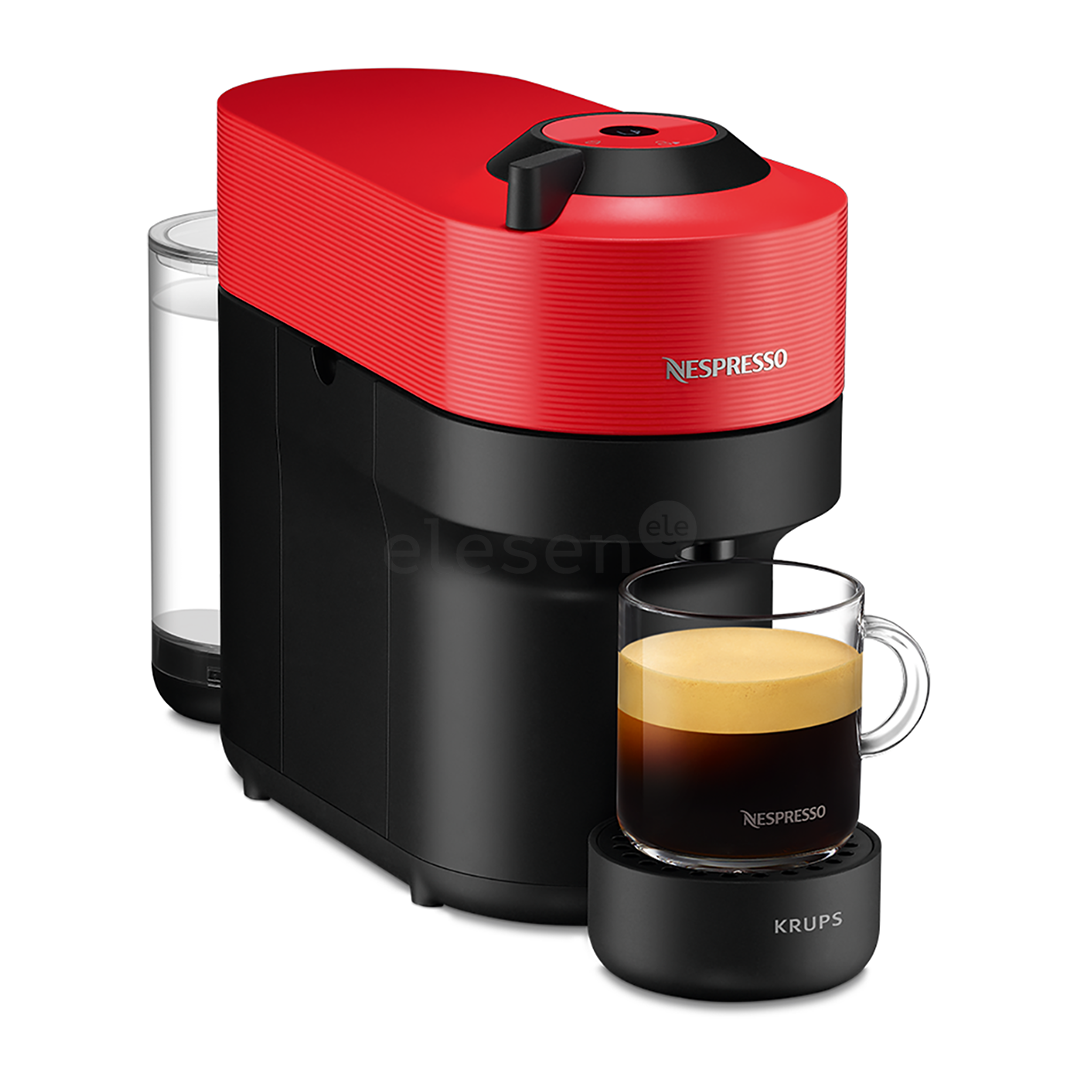 Krups Nespresso Vertuo Pop, raudonas  - Kapsulinis kavos aparatas