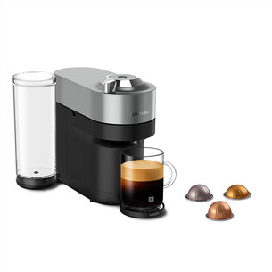 Krups Nespresso Vertuo Pop+, титановый - Капсульная кофеварка