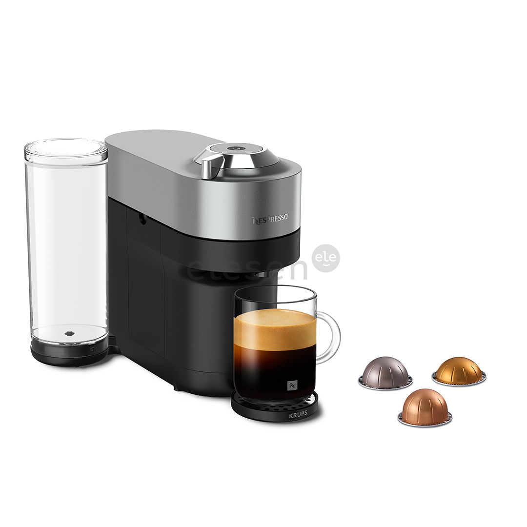 Krups Nespresso Vertuo Pop+, титановый - Капсульная кофеварка