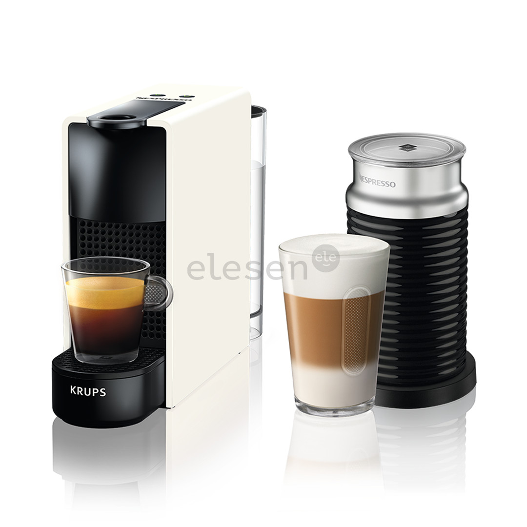 Krups Nespresso Essenza Mini, белый - Капсульная кофеварка + Aeroccino
