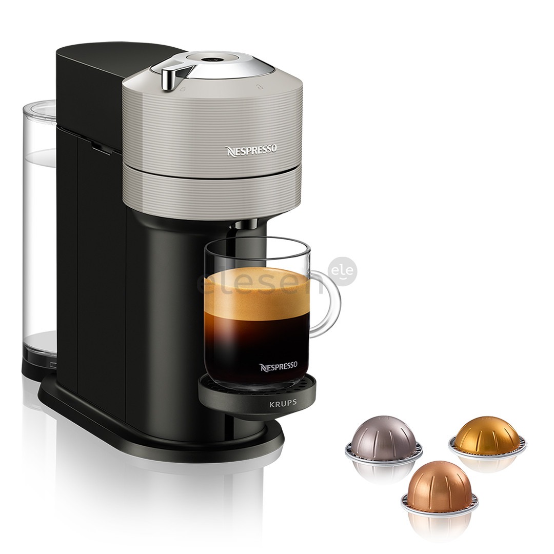 Krups Nespresso Vertuo Next, pilkas - Kapsulinis kavos aparatas