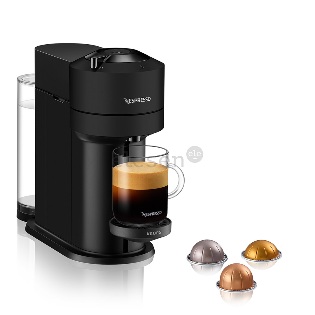 Krups Nespresso Vertuo Next, juodas - Kapsulinis kavos aparatas
