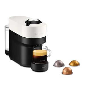 Krups Nespresso Vertuo Pop, baltas - Kapsulinis kavos aparatas