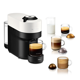 Krups Nespresso Vertuo Pop, baltas - Kapsulinis kavos aparatas