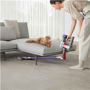 Dyson V8 Origin, nikelio/violetinės spalvos - Belaidis dulkių siurblys