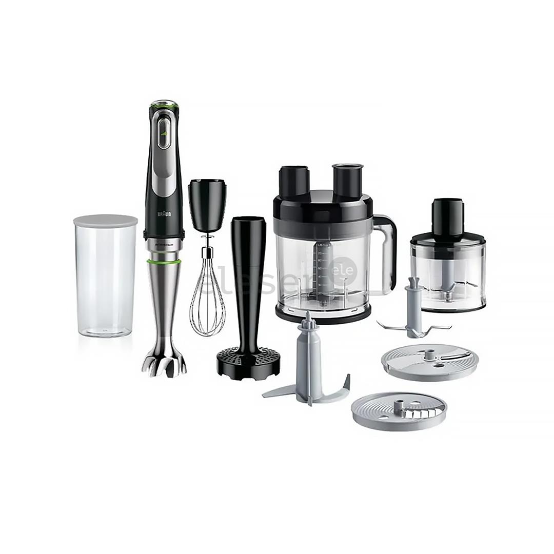 Braun MultiQuick 9 MQ 9187XLI 0,6 L 1200 W juodas/nerūdijantis plienas - Rankinis trintuvas