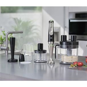 Braun MultiQuick 9 MQ 9187XLI 0,6 L 1200 W juodas/nerūdijantis plienas - Rankinis trintuvas