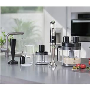 Braun MultiQuick 9 MQ 9187XLI 0,6 L 1200 W juodas/nerūdijantis plienas - Rankinis trintuvas