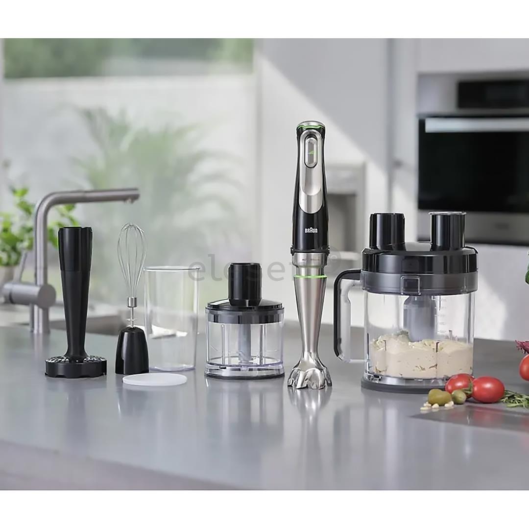 Braun MultiQuick 9 MQ 9187XLI 0,6 L 1200 W juodas/nerūdijantis plienas - Rankinis trintuvas