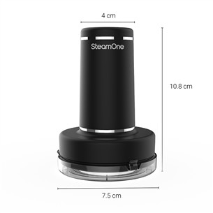 SteamOne, juodas - Garinis lygintuvas + pūkų rinkiklis