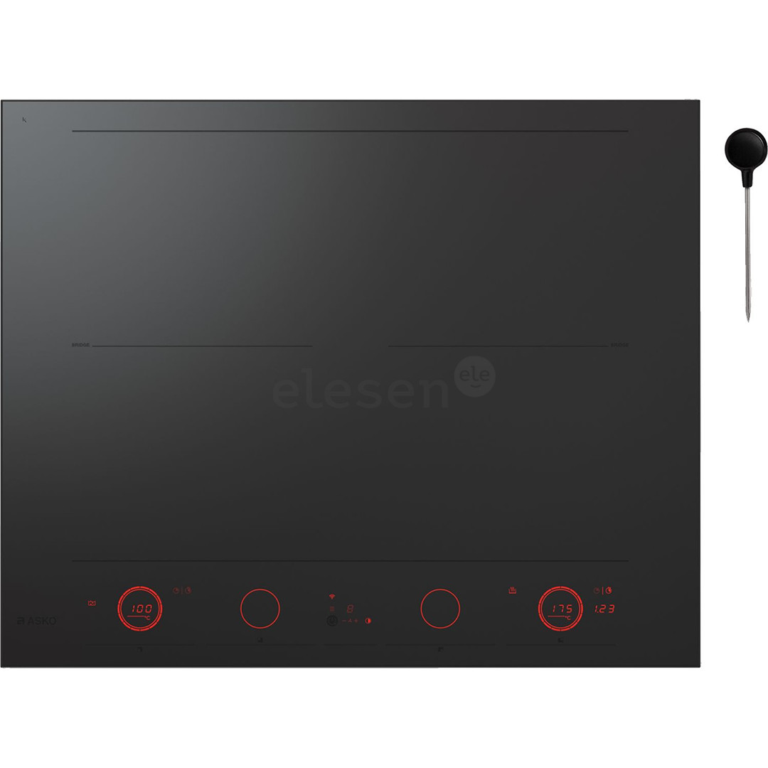 Asko, width 64,4 cm, black - Built-in induction hob
