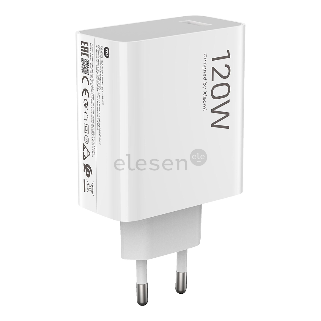 Xiaomi HyperCharge Combo, USB-A, 120 W, baltas - Įkroviklis