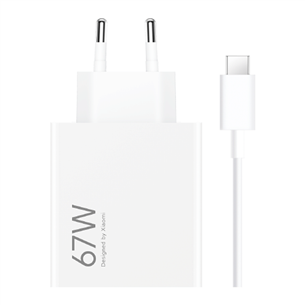 Xiaomi HyperCharge Combo, USB-A, 67 W, baltas - Įkroviklis BHR9465EU