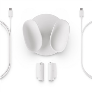 Meta Quest Compact Charging Dock, Quest 3/3S, moonstone white - VR headset accessory 815820024996