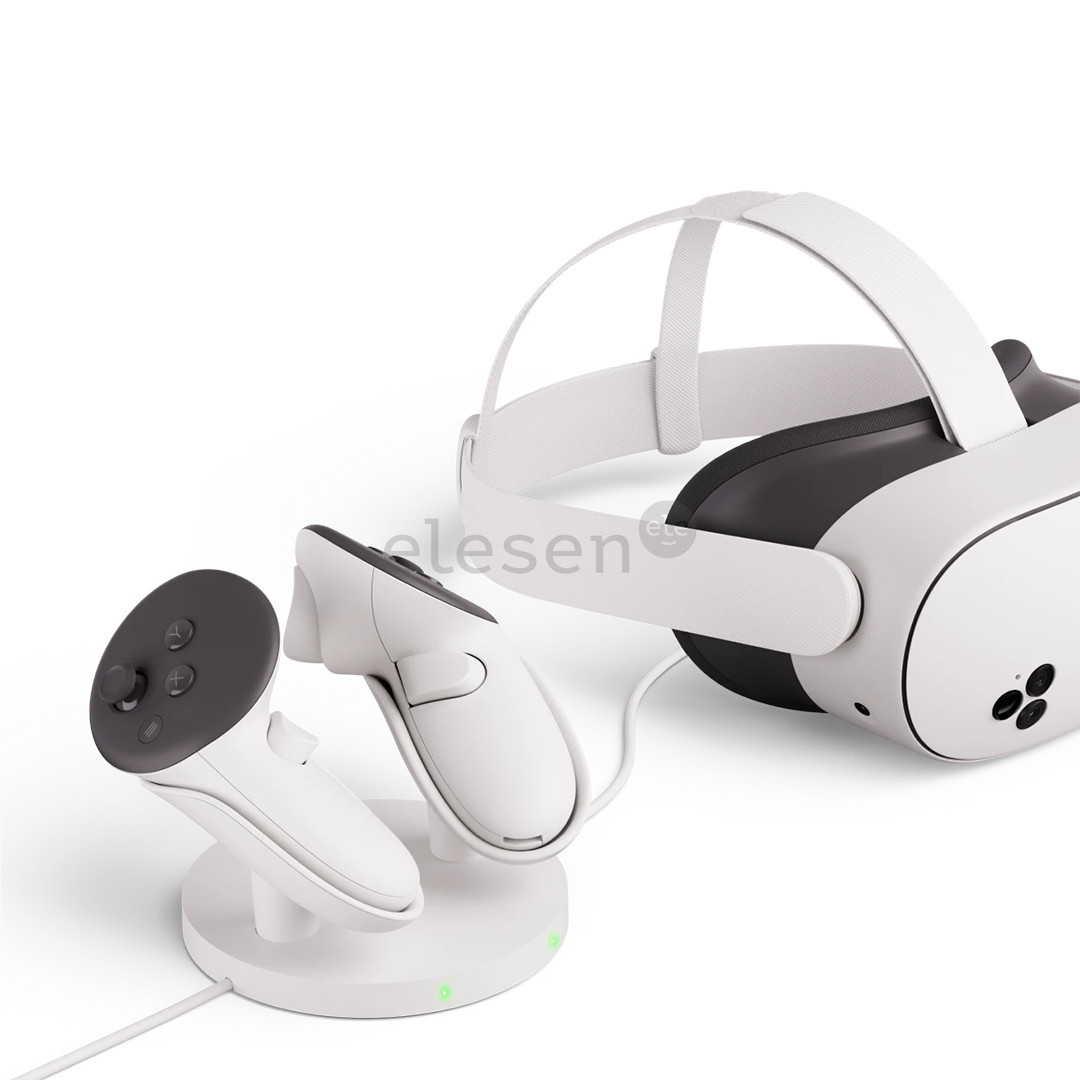 Meta Quest Compact Charging Dock, Quest 3/3S, moonstone white - VR headset accessory