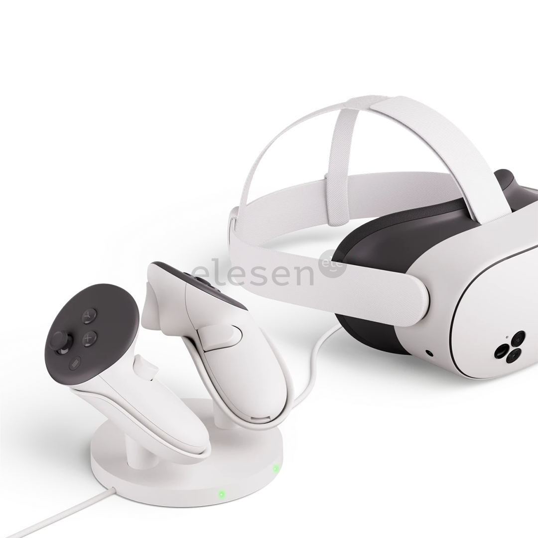 Meta Quest Compact Charging Dock, Quest 3/3S, белый - Аксессуар для VR-гарнитуры