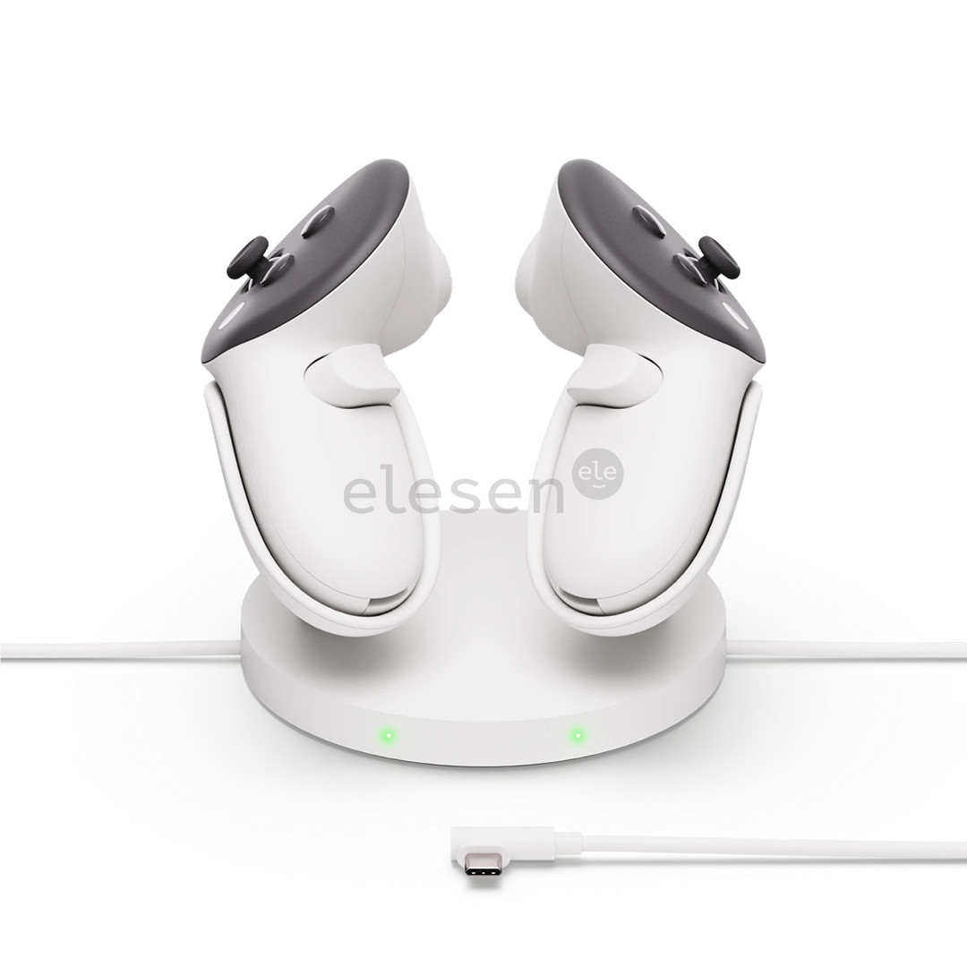 Meta Quest Compact Charging Dock, Quest 3/3S, moonstone white - VR headset accessory