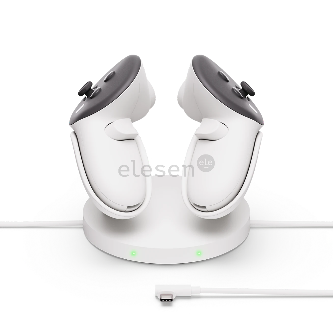 Meta Quest Compact Charging Dock, Quest 3/3S, белый - Аксессуар для VR-гарнитуры