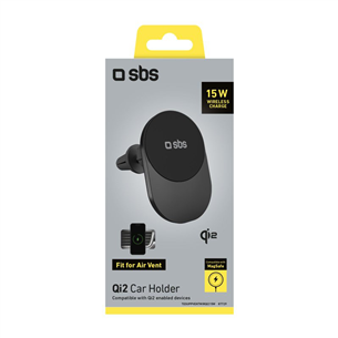 SBS iPhone Car Mount, MagSafe, juodas - Laikiklis