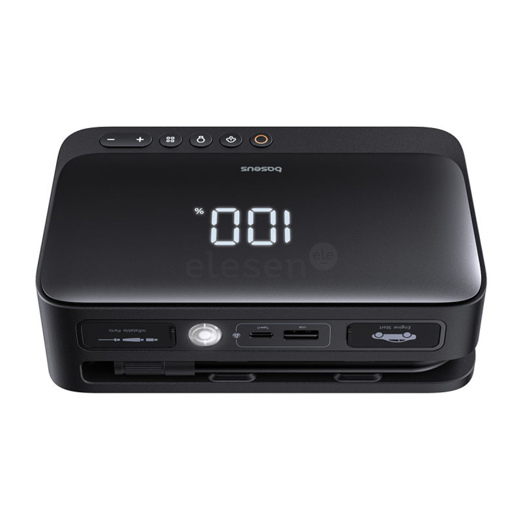 Baseus Super Energy 4-in-1 Jump Starter, 6000 mAh, 600 A, juoda - Išorinė baterija