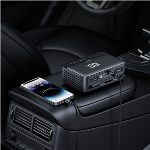 Baseus Super Energy 4-in-1 Jump Starter, 6000 mAh, 600 A, juoda - Išorinė baterija